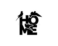 Home Wording Design Isolated on White Background Stock Vector - Illustration of lettering, artwork: 229469786