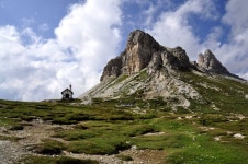 Landscape Dolomites stock image. Image of high, lake - 15846625