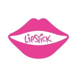 Lipstick logo design stock illustration. Illustration of background - 243576293