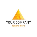 Business Logo Template with Graphic Pyramid Stock Vector - Illustration of style, shape: 201971818