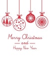 Merry Christmas And Happy New Year Lettering Design. Vector Illustration. Stock Vector - Illustration of calligraphic, letter... 