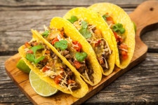 Mexican Tacos with Beef in Tomato Sauce Stock Photo - Image of meal, meat: 107863140 Mexican Tacos With Beef In Tomato Sauce... 