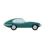 Retro Convertible Classic Car Design Stock Vector - Illustration of graphic, automotive: 145020348
