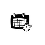 Calendar Doodle Icon Vector Hand Drawing Stock Illustration - Illustration of organizer, paper: 148538930