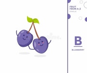 프룻비(fruit.B) | Fruit from a-Z ,B Edition, - Blueberry Illustration Vector Stock Vector - Illustration of colorful, baby: 190409043