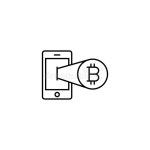 Money Coin in Phone Thin Icon Isolated on White Background Stock Vector - Illustration of commerce, banking: 193676972
