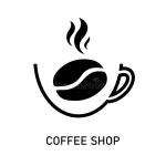 Coffee Shop Logo Sign Symbol Icon Vektor Stock Vector - Illustration of beans, coffeehouse: 203576807