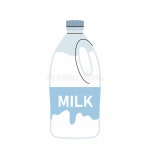 Pasteurised Milk in a Plastic Canister or Bottle. Milk Product Stock Vector - Illustration of canister, icon: 344107573
