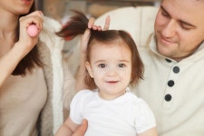 Mother Combing Her Baby S Hair Stock Image - Image of background, cute: 31071025
