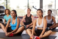 Multi-ethnic Group Stretching in a Gym Stock Photo - Image of exercise, muscle: 47091166 Multi-ethnic Group Stretching In A Gym... 