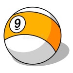 Nine Ball illustration stock vector. Illustration of vector - 254737410