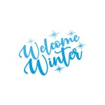 Welcome Winter-calligraphy and Snowflakes. Stock Vector - Illustration of happy, cold: 165039060
