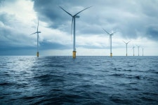 Offshore Wind Turbines Farm at Sunset Stock Photo - Image of mill, turbines: 320042836