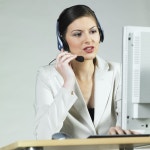 Operator stock image. Image of headphone, communication - 17007171
