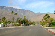 Road to Downtown stock image. Image of palms, american - 976001