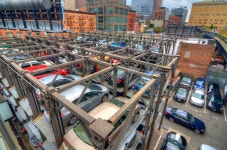 High Line in New York stock image. Image of line, night - 26657221