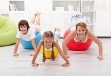 Group of Children Doing Kids Gymnastics in Gym with Nursery Teacher Stock Image - Image of background, activity: 72970321 Group... 