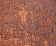 Warrior Petroglyph stock image. Image of american, anasazi - 18203183