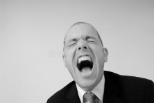 A man full of anger. stock photo. Image of anger, passion - 35526880