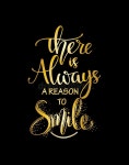 `There is always Reason To Smile` Poster or Postcard Stock Illustration - Illustration of smile, poster: 144561665