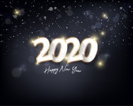 Happy New Year 2020, Merry Christmas. Happy Chinese New Year 2020 Year of the Rat Stock Vector - Illustration of party, cover... 