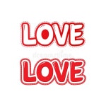 Valentine Day Theme with LOVE Text Stock Vector - Illustration of happy, decorative: 172211479