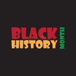 Black History Month Celebrated in United States, Canada and Great Britain. Vector Illustration Design Isolated on Black... 