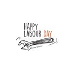 Labour day design stock illustration. Illustration of isolated - 174869327