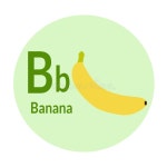 프룻비(fruit.B) | Alphabet Fruit B Banana Illustration Vector for Children Stock Vector - Illustration of vector, collection: 189605222
