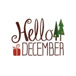 Winter Lettering with Lettering `Hello December`. Stock Vector - Illustration of text, font: 195678167