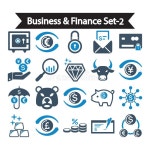 Business & Finance Set -2 Icon Blue Series Vector Illustration Stock Illustration - Illustration of euro, invest: 195900606