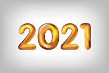 2021 Happy New Year! Holiday Greeting Card. Stock Vector - Illustration of design, light: 205279593