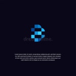 Awesome Letter B Blue Initial Abstract Logo Icon Design Template Vector Illustration Stock Vector - Illustration of letter... 