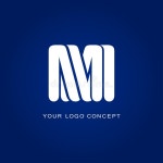 Double `M` Logo. the Design Consists of only One Continuous Line that Ties Itself into an `MM` Shape Stock Vector - Illustration... 