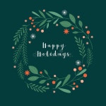Christmas Wheart. Greeting Card Stock Vector - Illustration of wreath, xmas: 234362389