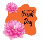 Vesak Day is a Holy Day for Buddhists. Happy Buddha Day Stock Illustration - Illustration of design, holy: 249584854