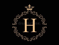 Luxury Letter H Logo Design Stock Vector - Illustration of nature, modern: 264367924