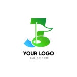 Letter J Initial Golf Flag Logo Design Vector Icon Graphic Emblem Illustration Stock Vector - Illustration of game, vintage... 
