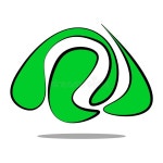 Abstract Curve Line Logo. Green Shape Stock Vector - Illustration of logotype, nature: 315852417