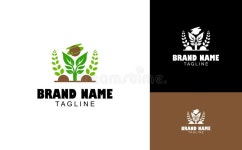 Logo Design Template Combining Globe and Leaves Stock Vector - Illustration of plant, graphic: 316150511