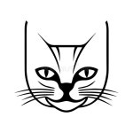 Cute and Modern Cat Vector Design Stock Vector - Illustration of ideal, playful: 344438475