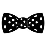 Black bow tie stock vector. Illustration of tied, beauty - 378559255