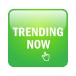 Trending now button stock illustration. Illustration of banner - 199243853