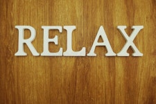 Relax Alphabet Letters on Wooden Background Stock Image - Image of designer, element: 137382215