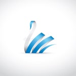 Swan stock vector. Illustration of graceful, beautiful - 38157392