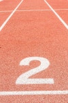 Running track number two stock image. Image of empty - 30367081