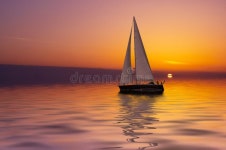 Sailing and sunset stock photo. Image of concept, dramatic - 888010