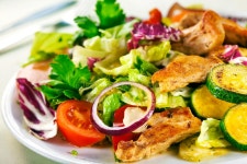 Chicken tikka kebab meal stock photo. Image of naan, lettuce - 24700970