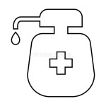 Sanitizer icon vector stock vector. Illustration of isolated - 326348570
