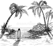 Tropical Beach Stock Illustrations – 892,051 Tropical Beach Stock Illustrations, Vectors & Clipart - Dreamstime